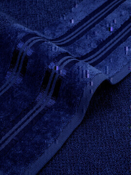 Полотенце махровое Luxury Сафия Хоум, 2150 темно-синий 
