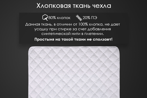 Наматрасник хлопок тк хлопковая Реноме